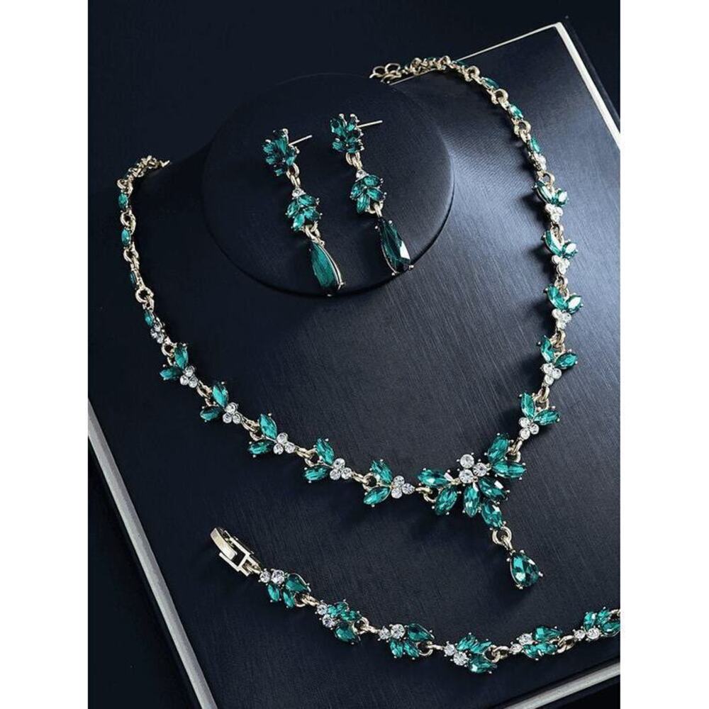 4-Piece/Set Crystal Bridesmaid Jewelry Set, And Ho Gift Minimalist